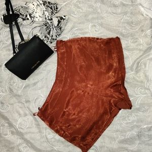 Burnt orange shorts